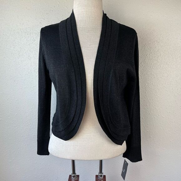 NWT Ronni Nicole Black Cardigan Sweater Size L - Picture 1 of 7